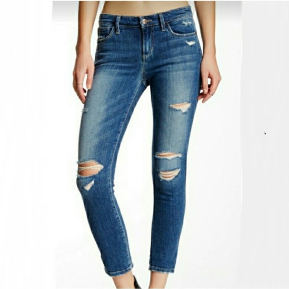 Joe's Jeans Keagan Skinny Ankle Distressed Jeans